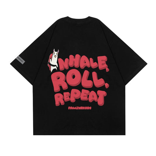 LLAMA ROLL T - SHIRT // BLACK